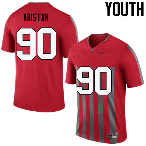 Ohio State Buckeyes #90 Bryan Kristan Youth NCAA Jersey Throwback